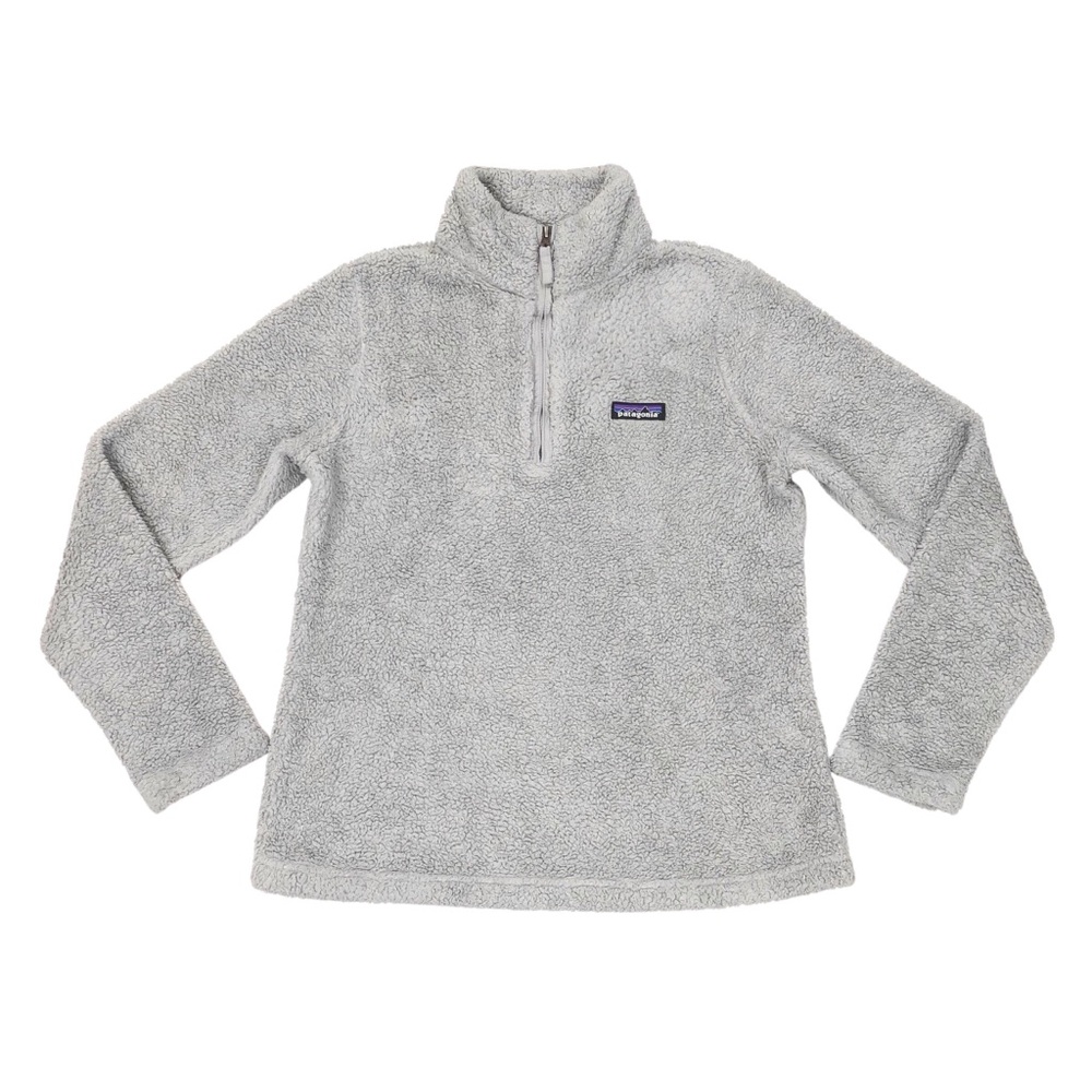 Patagonia Los Gatos Grey 1/4-Zip High Pile Fleece Pullover Women's Size Medium
